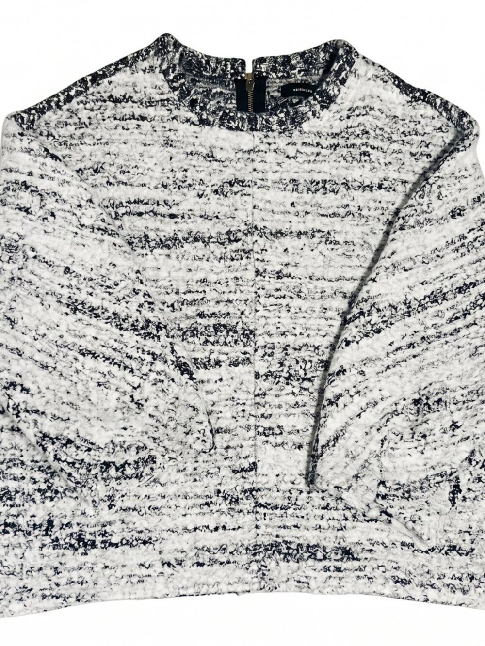ISABEL MARANT Mainline Tweed Bouclรฉ Wool & Mohair Zip Sweater โ FR 38